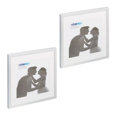 Relaxdays Bilderrahmen 38,5 x 38,5 cm 2er Set