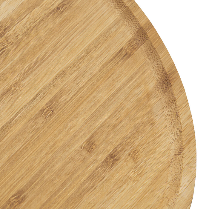 Relaxdays Tortenplatte Bambus Ø 33 cm