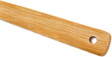 Relaxdays Küchenhelfer Set Bambus 7-tlg. 30cm lang, Kochlöffel, Holzlöffel, Pfannenwender (je 2), Salatzange, Gabel, Halter