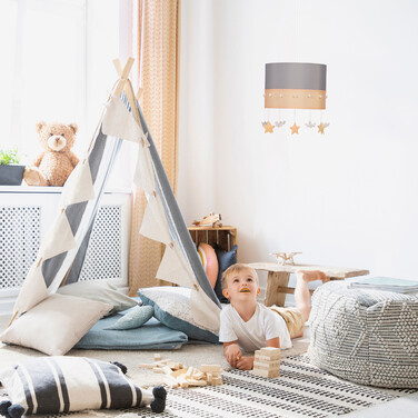 Relaxdays Hängelampe Kinderzimmer Himmel