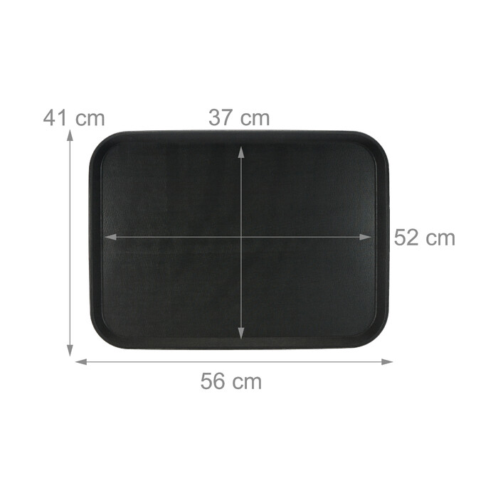 Relaxdays 2er Set Serviertablett 56 x 41 cm