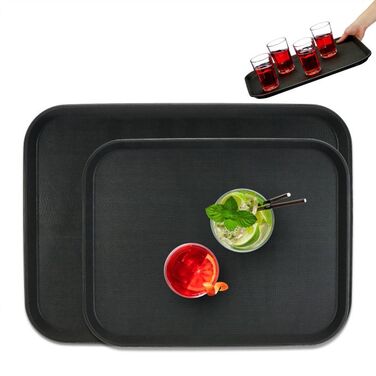 Relaxdays Serviertablett 2er Set