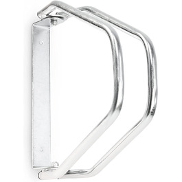 Relaxdays 4x Fahrradständer Set, Wandparker, verstellbar, HBT 32,5x9x28,5cm, Silber