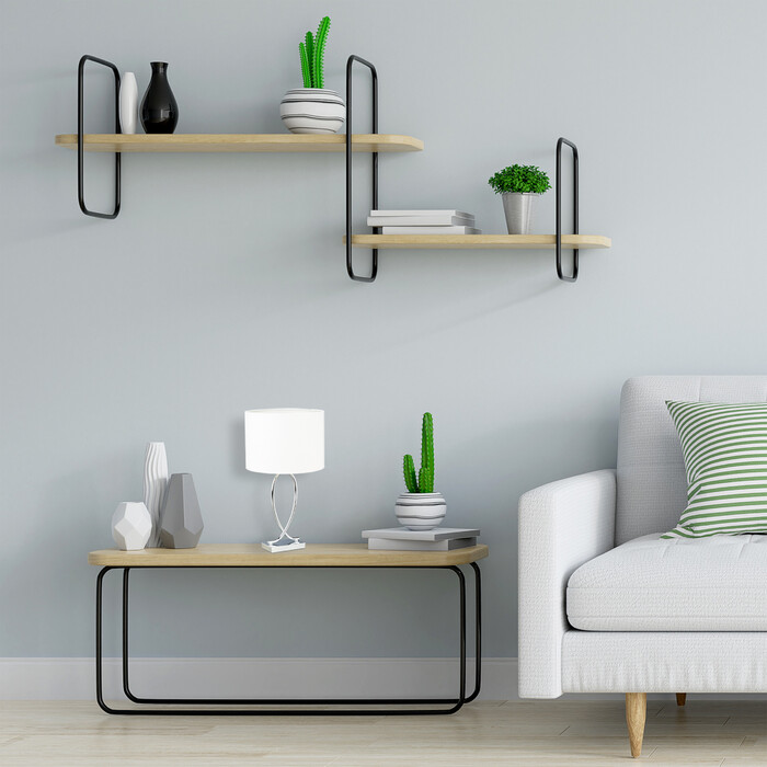 Relaxdays Tischlampe silber mit Schirm