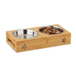 Relaxdays Doppelte Futterbar für Hunde