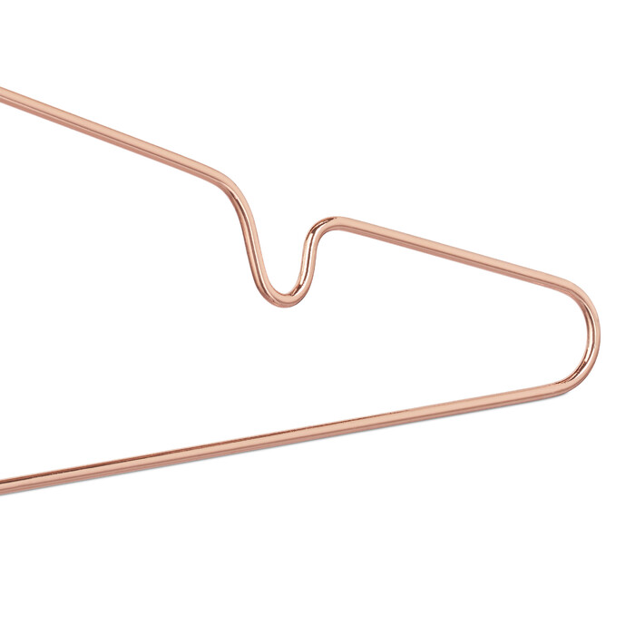 Relaxdays Kleiderbügel roségold 10er Set