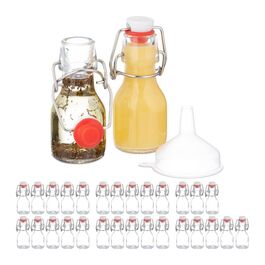 Relaxdays Kleine Flaschen mit Bügelverschluss Set