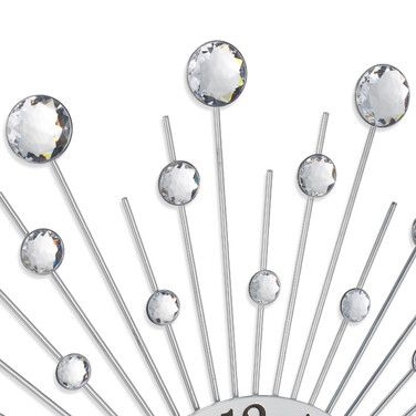 Relaxdays Wanduhr Diamant Ø 50 cm