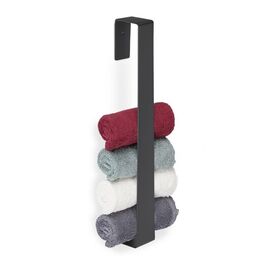 Relaxdays Handtuchhalter ohne Bohren schwarz