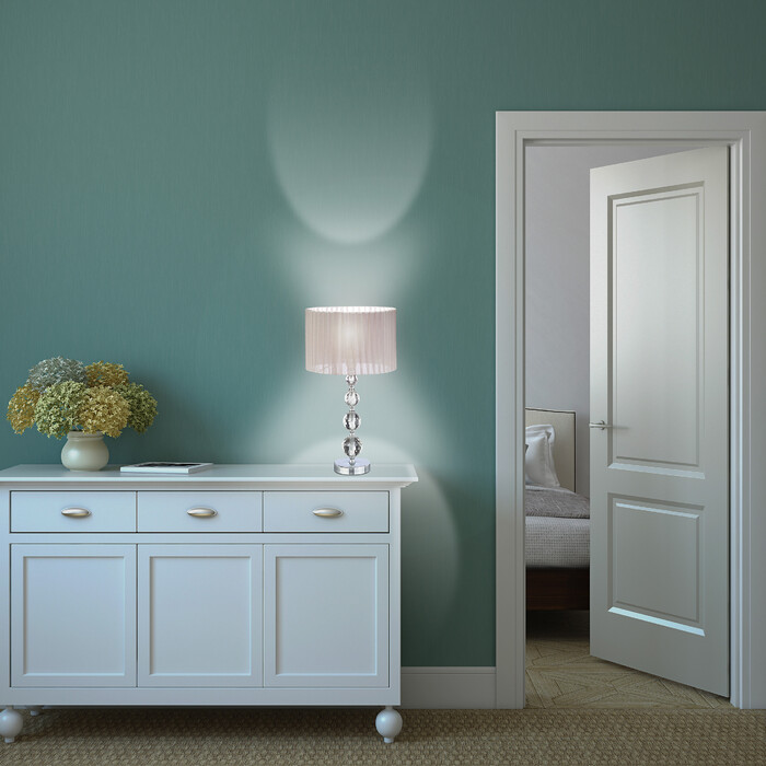 Relaxdays Nachttischlampe Kristall