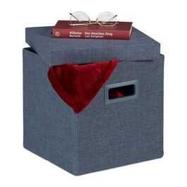 Relaxdays Sitzhocker mit Stauraum & Griffen