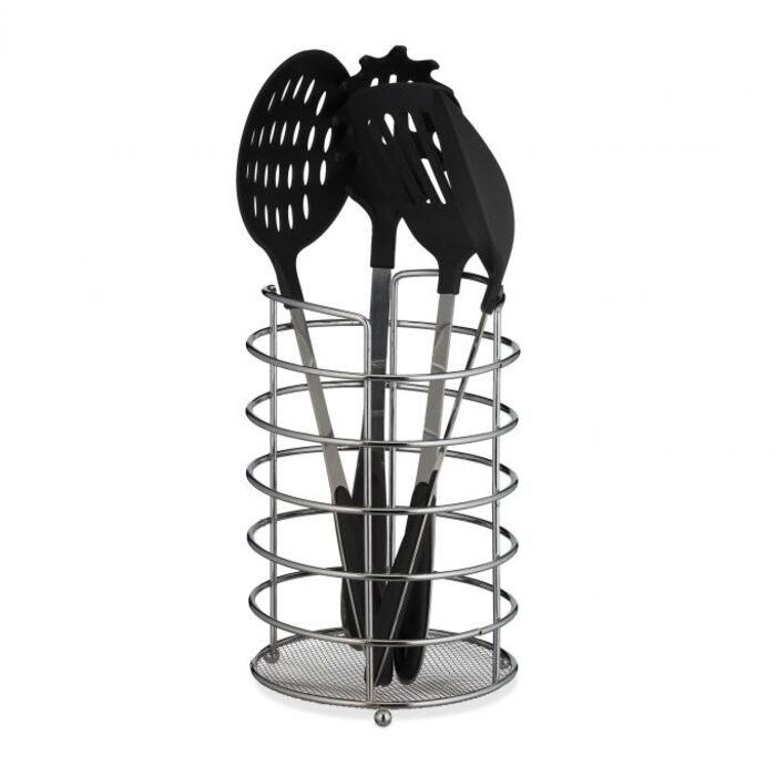 Relaxdays XL Küchenutensilienhalter Metall