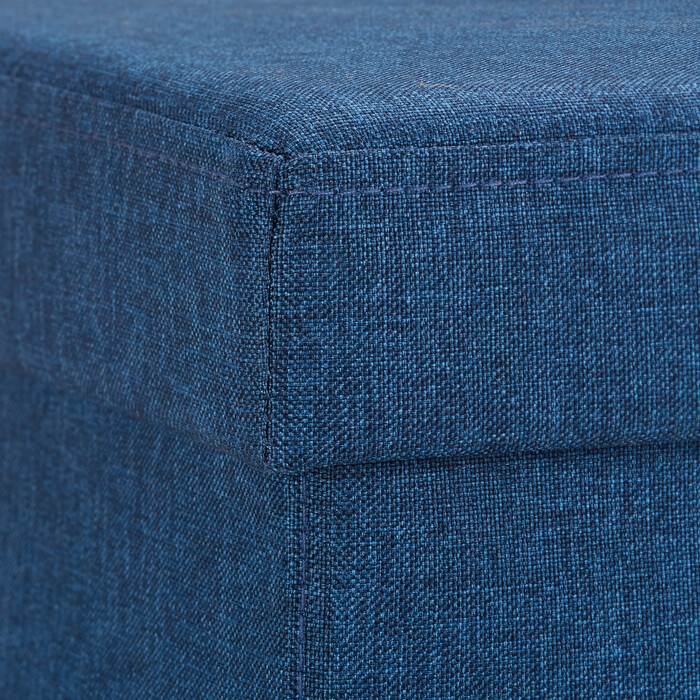 Relaxdays Gepolsterter Hocker mit bunten Streifen