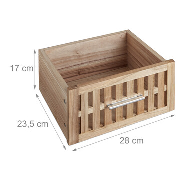 Relaxdays Badschrank Walnuss freistehend