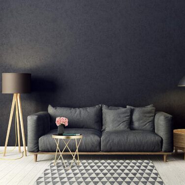 Relaxdays runder Beistelltisch, Metall & Glas, Retro-Design, 46x42 cm, schwarz-gold