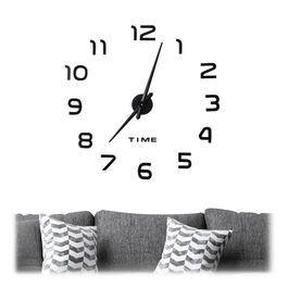 Relaxdays DIY Wanduhr mit 3D-Zahlen