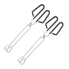 Relaxdays Edelstahl Grillzange im 2er Set