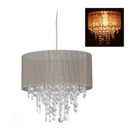 Relaxdays Hängelampe Organza Kristall