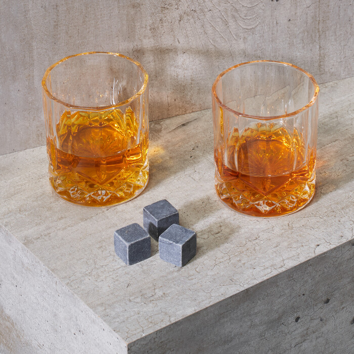 Relaxdays Whiskeygläser 4er Set