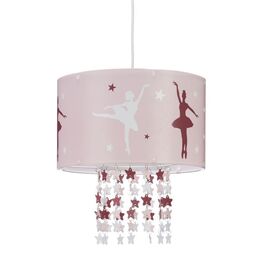 Relaxdays Hängelampe für Mädchen in Rosa