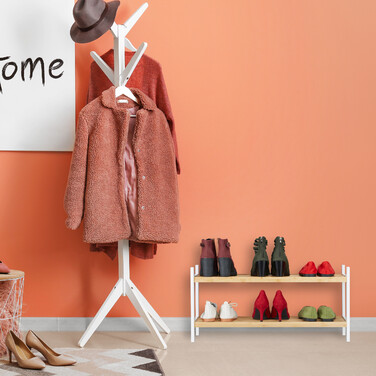 Relaxdays Schuhregal mit 2 Ebenen