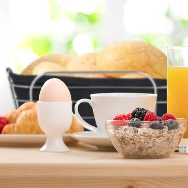 Relaxdays Brotkorb Metall mit Stoffeinsatz