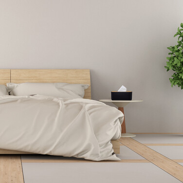 Relaxdays Kosmetiktücher Box mit Holz-Deckel