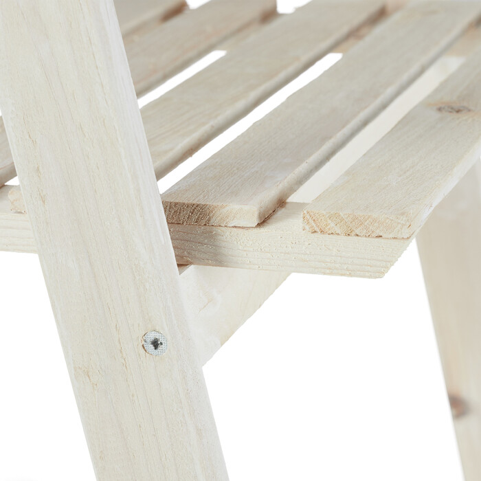 Relaxdays Weiße Blumentreppe aus Holz