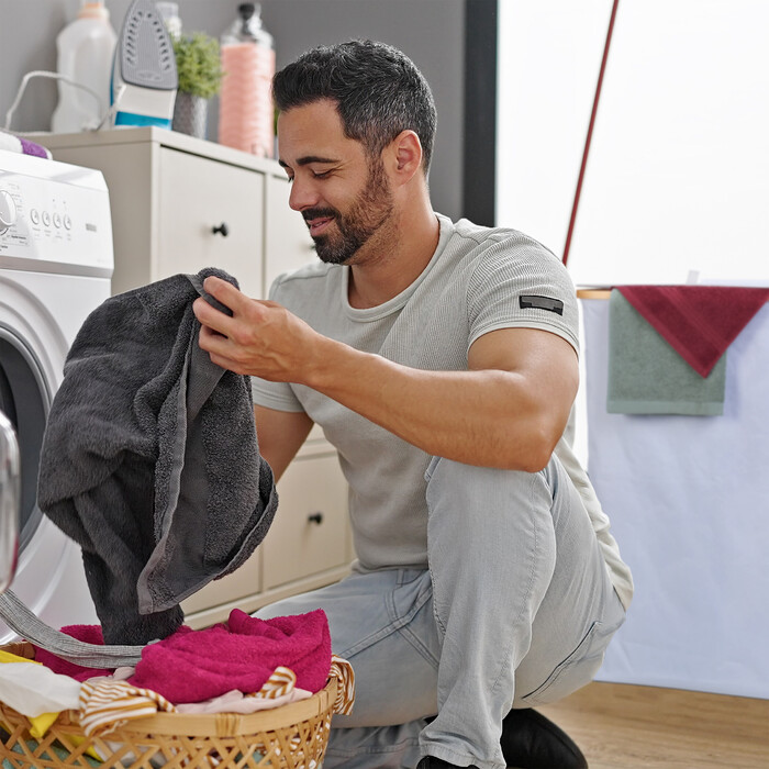 Relaxdays Wäschekorb mit Deckel 105 l