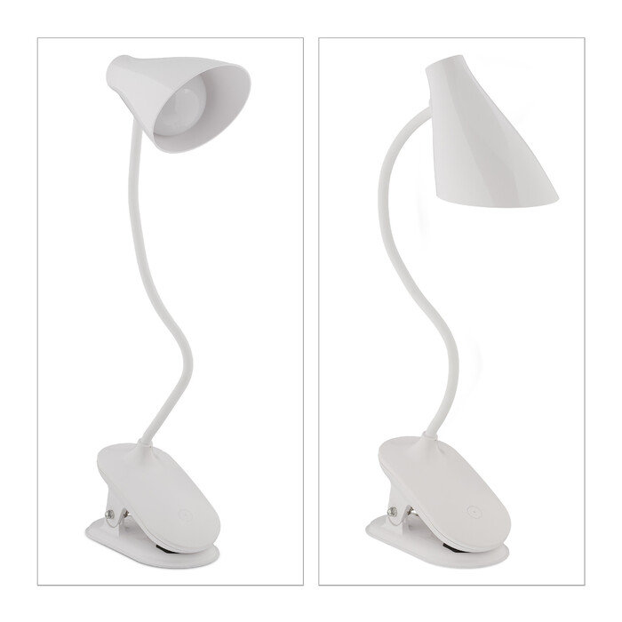 Relaxdays LED Klemmlampe mit Touch-Funktion
