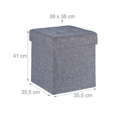 Relaxdays Sitzhocker mit Stauraum