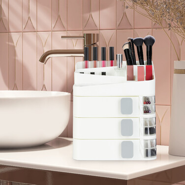 Relaxdays Make Up Organizer mit Schubladen
