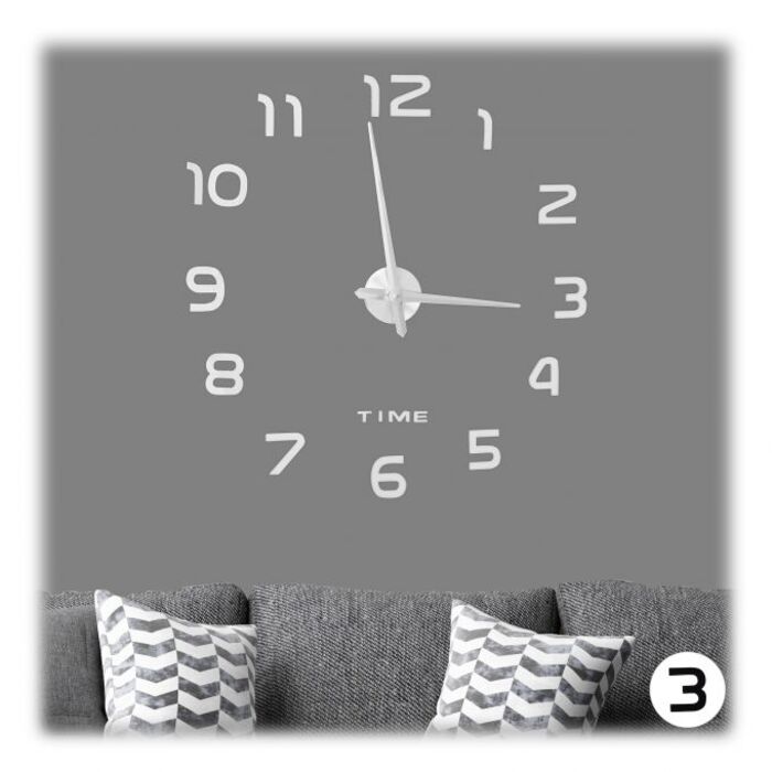 Relaxdays DIY Wanduhr mit 3D-Zahlen