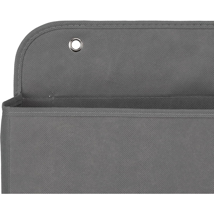 Relaxdays Hängeorganizer, 2 Fächer, Tür & Wand, Türregal mit Haken zum Einhängen, HBT: 50 x 31 x 10 cm, Bad, Flur, grau
