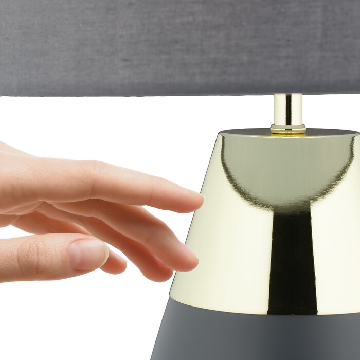 Relaxdays XL Nachttischlampe Touch