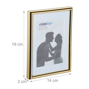 Relaxdays Bilderrahmen 2er Set 13 x 18 cm