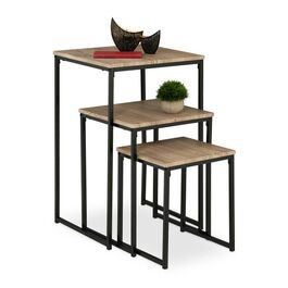 Relaxdays Beistelltisch 3er Set