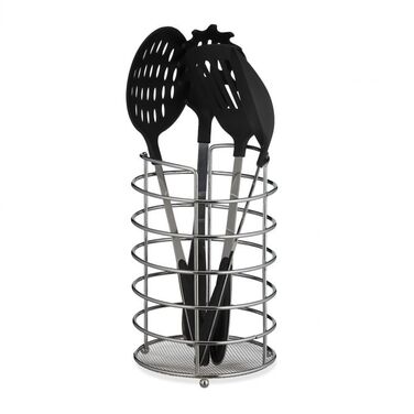Relaxdays XL Küchenutensilienhalter Metall