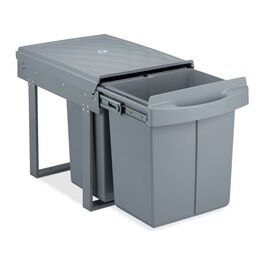 Relaxdays Einbaumülleimer 1x 20l & 2x 10l