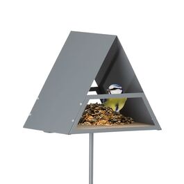Relaxdays Vogelfutterhaus mit Erdspieß