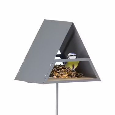 Relaxdays Vogelfutterhaus mit Erdspieß