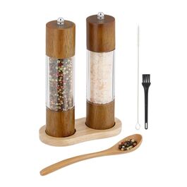Relaxdays Salz- und Pfeffermühle Set