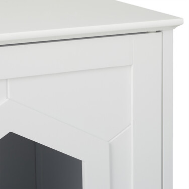 Relaxdays Katzenschrank weiß