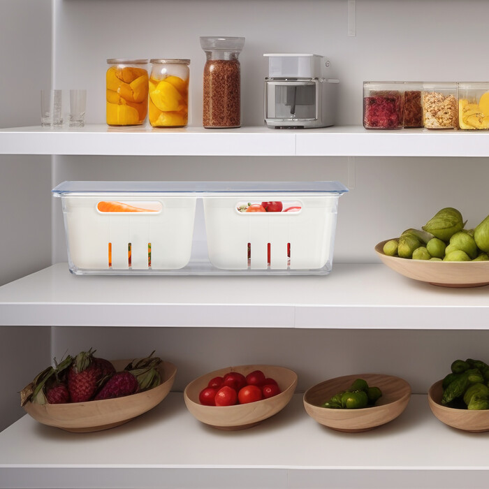 Relaxdays Kühlschrank Organizer 2er Set