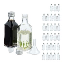 Relaxdays Kleine Flaschen im Set 50 ml
