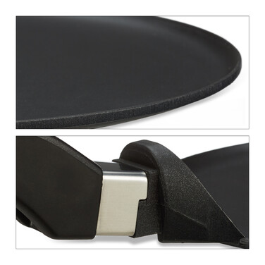 Relaxdays Crêpespfanne Aluguss schwarz 25 cm