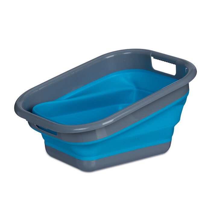 Relaxdays Faltbarer Wäschekorb 15 Liter