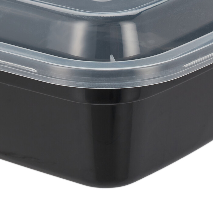 Relaxdays 10er Set Meal Prep Boxen 2 Fächer