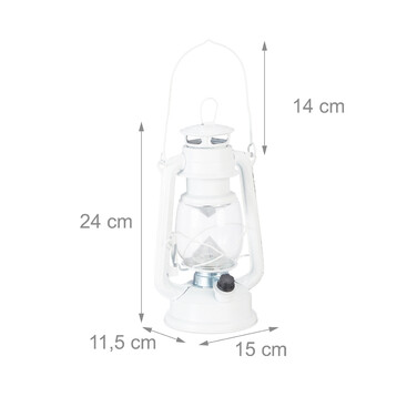 Relaxdays Sturmlaterne LED