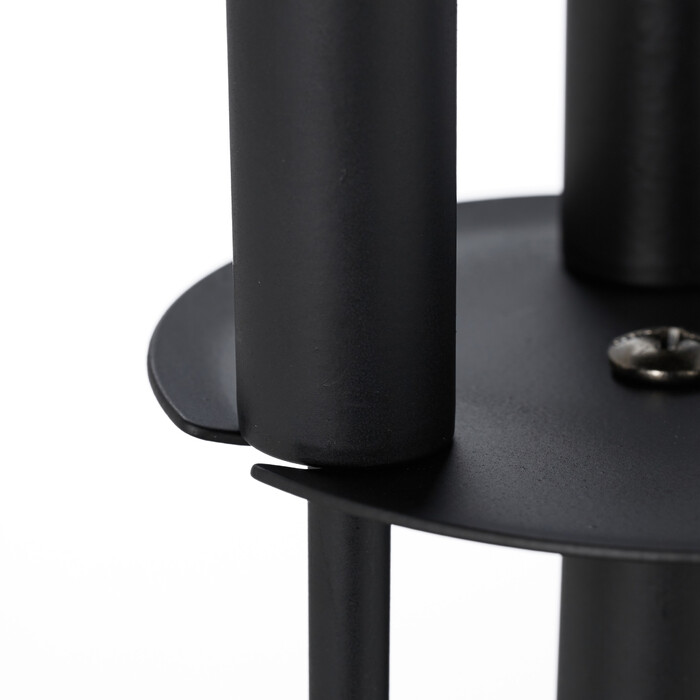 Relaxdays Kaminbesteck 4-teilig schwarz